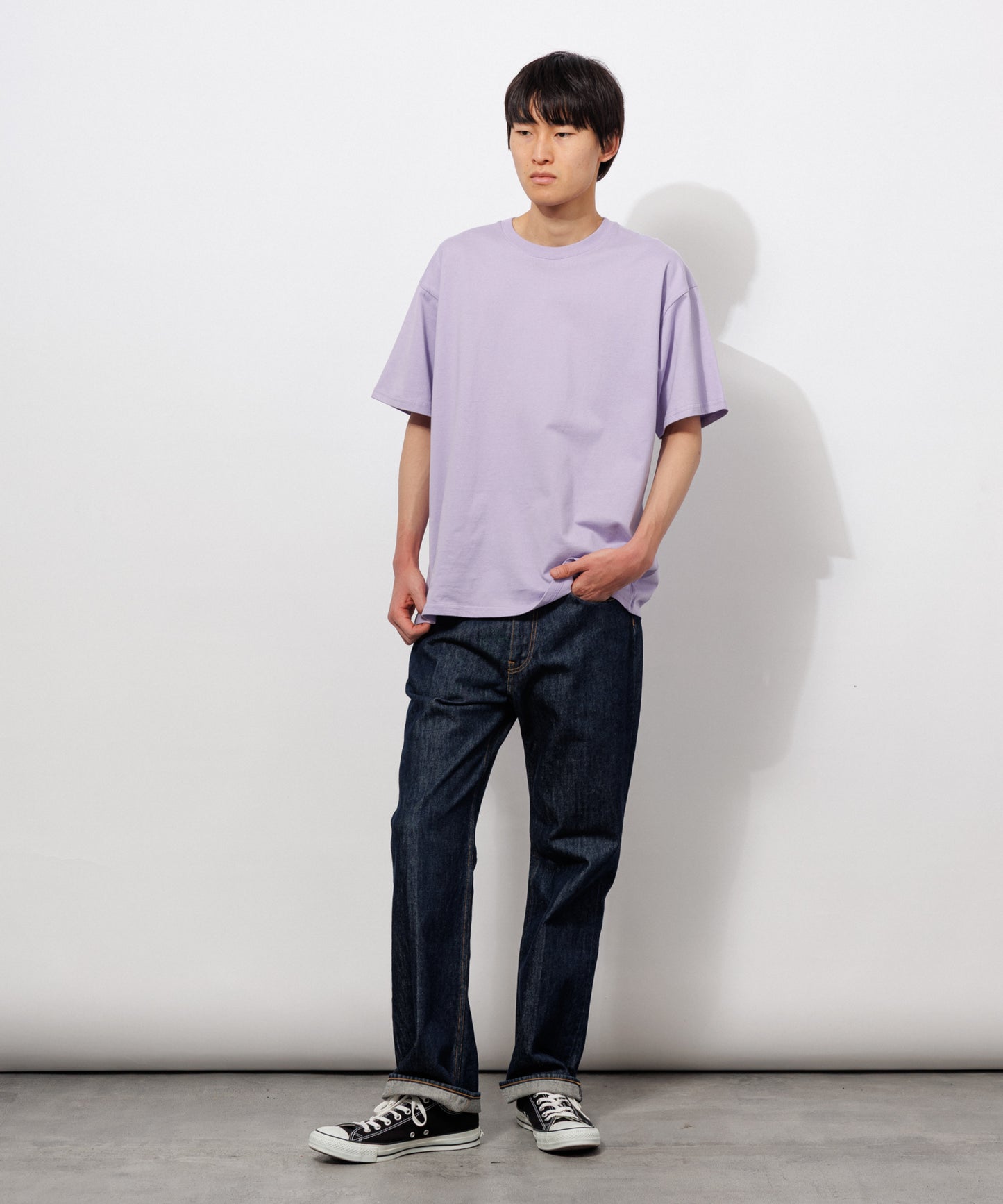 Basic Crewneck T-Shirt / LAVENDER