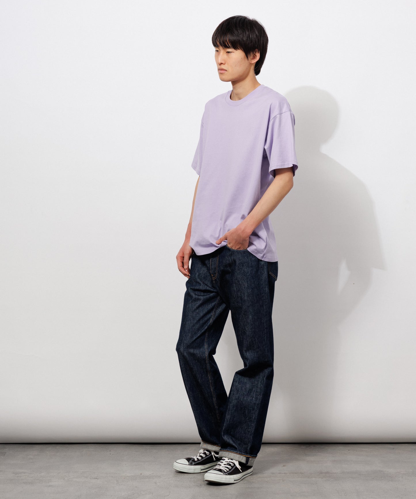 Basic Crewneck T-Shirt / LAVENDER