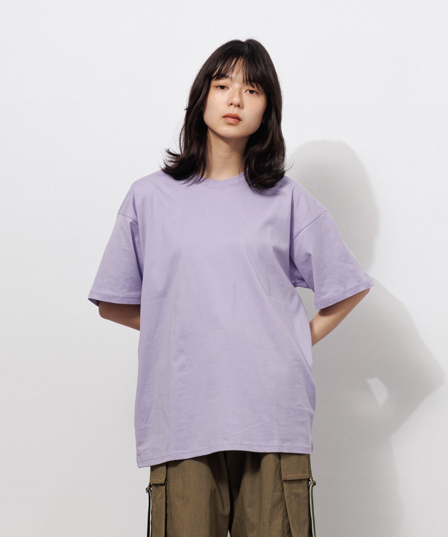 Basic Crewneck T-Shirt / LAVENDER