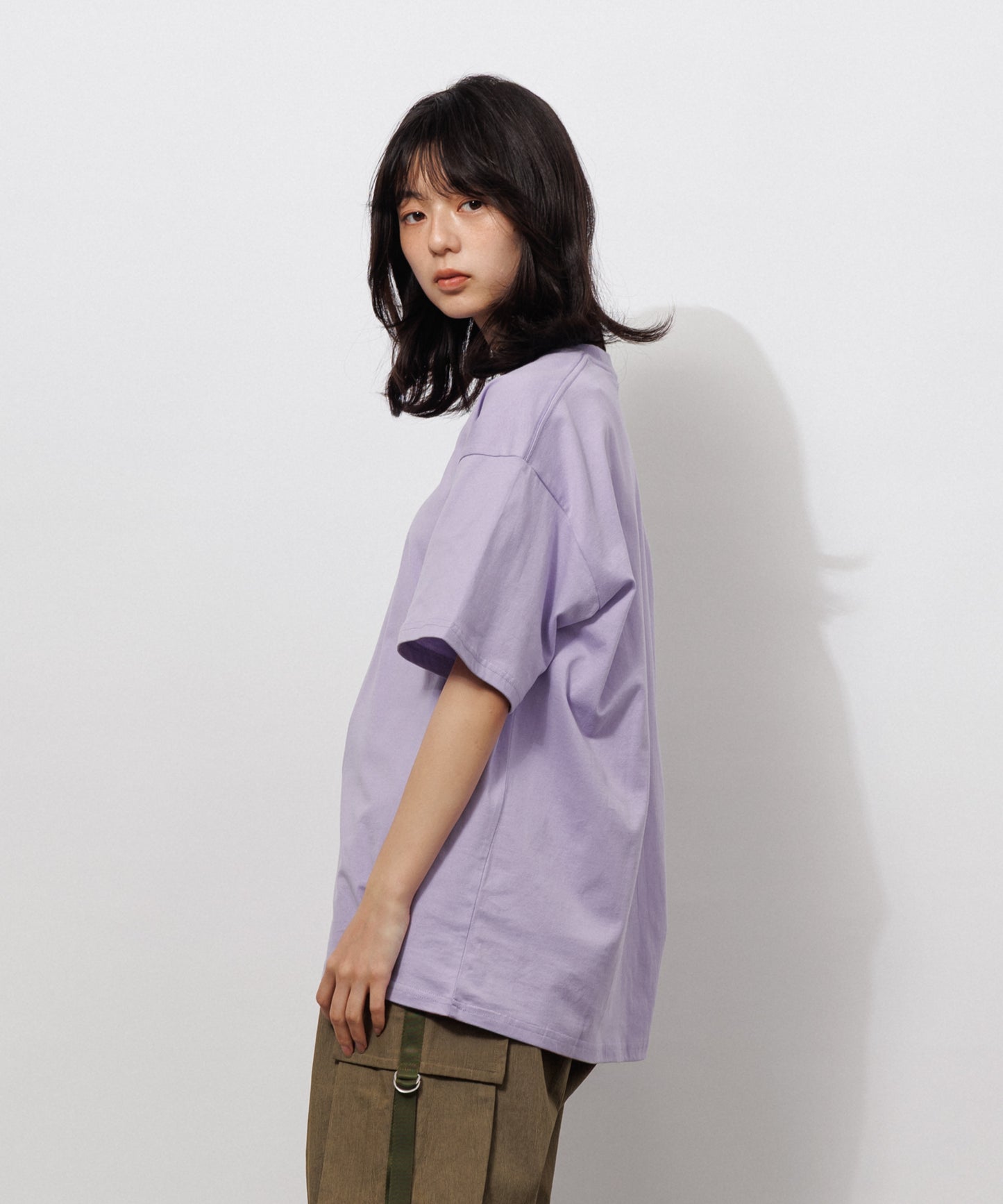 Basic Crewneck T-Shirt / LAVENDER