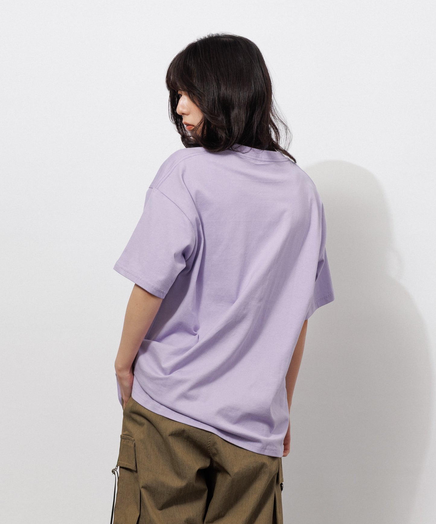 Basic Crewneck T-Shirt / LAVENDER