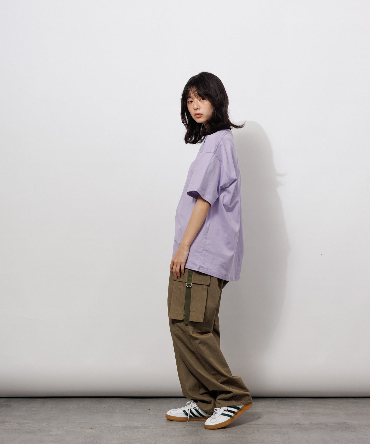 Basic Crewneck T-Shirt / LAVENDER
