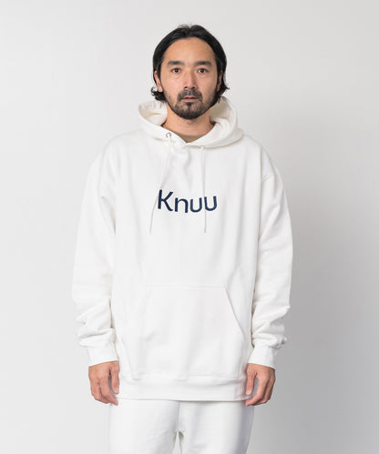 Big Logo Heavy Hooded Sweatshirt / WHITE