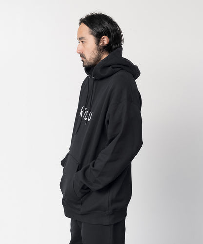 Big Logo Heavy Hooded Sweatshirt / BLACK