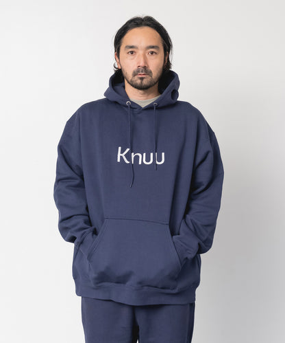 Big Logo Heavy Hooded Sweatshirt / NAVY