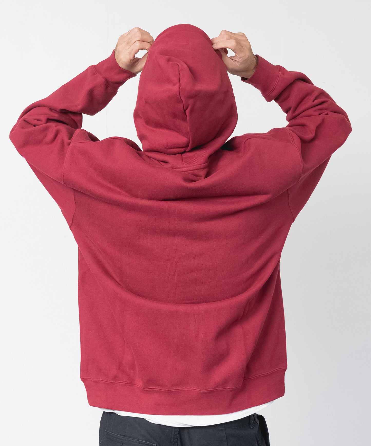 Big Logo Heavy Hooded Sweatshirt / MAROON