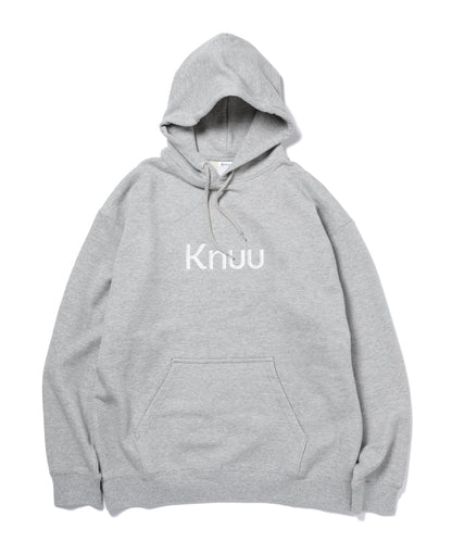 Big Logo Heavy Hooded Sweatshirt / HEATHER GRAY