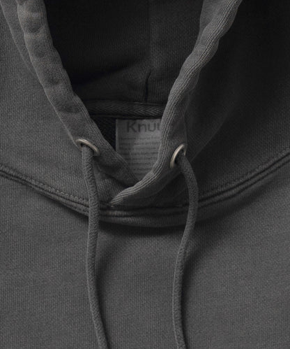 Heavy Hooded Pigment Dye Sweatshirt / BLACK