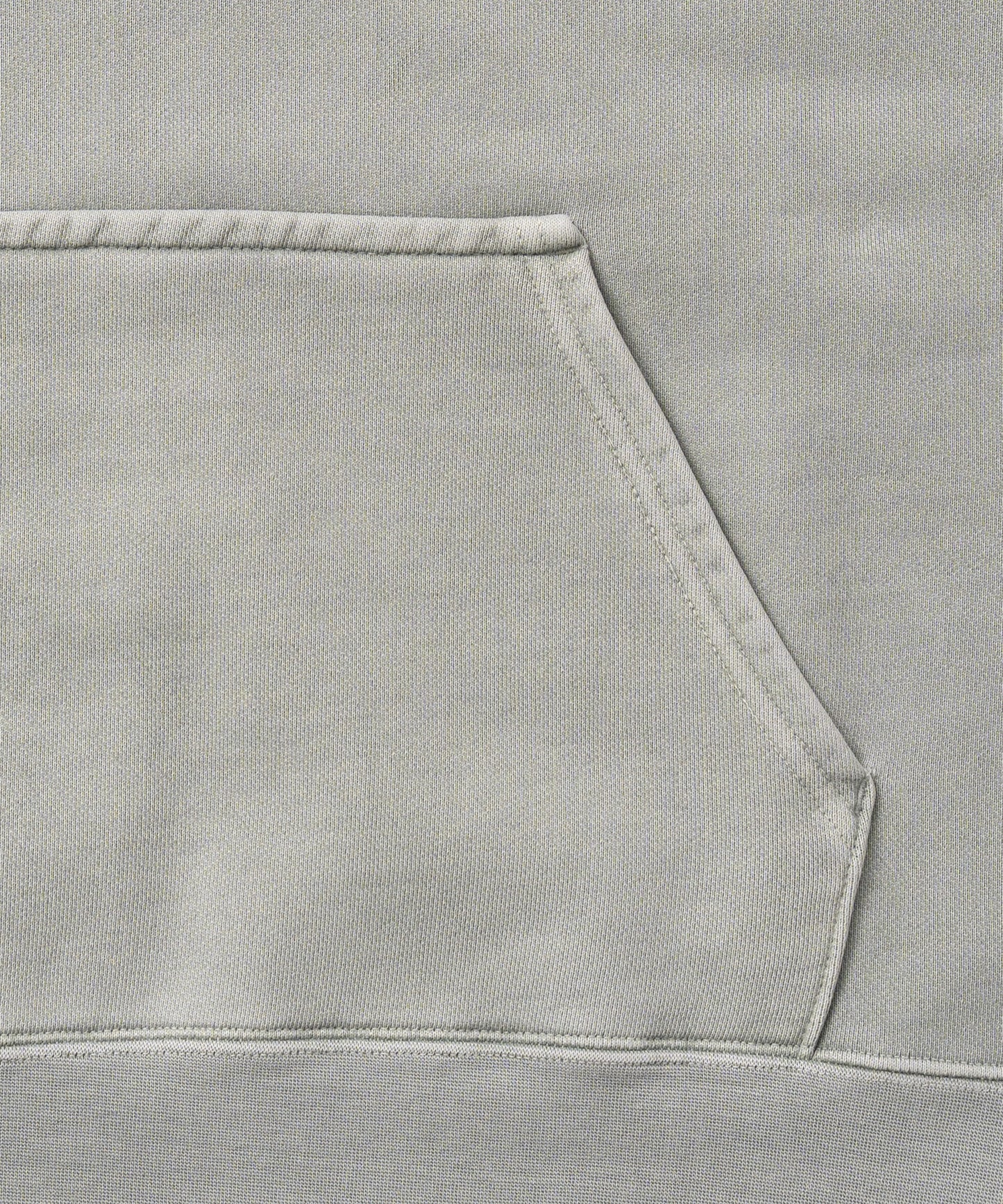 Heavy Hooded Pigment Dye Sweatshirt / SAGE GREEN