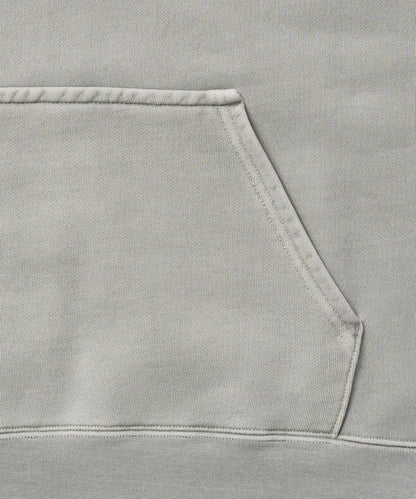 Heavy Hooded Pigment Dye Sweatshirt / SAGE GREEN