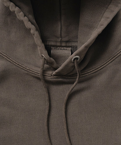Heavy Hooded Pigment Dye Sweatshirt / BROWN