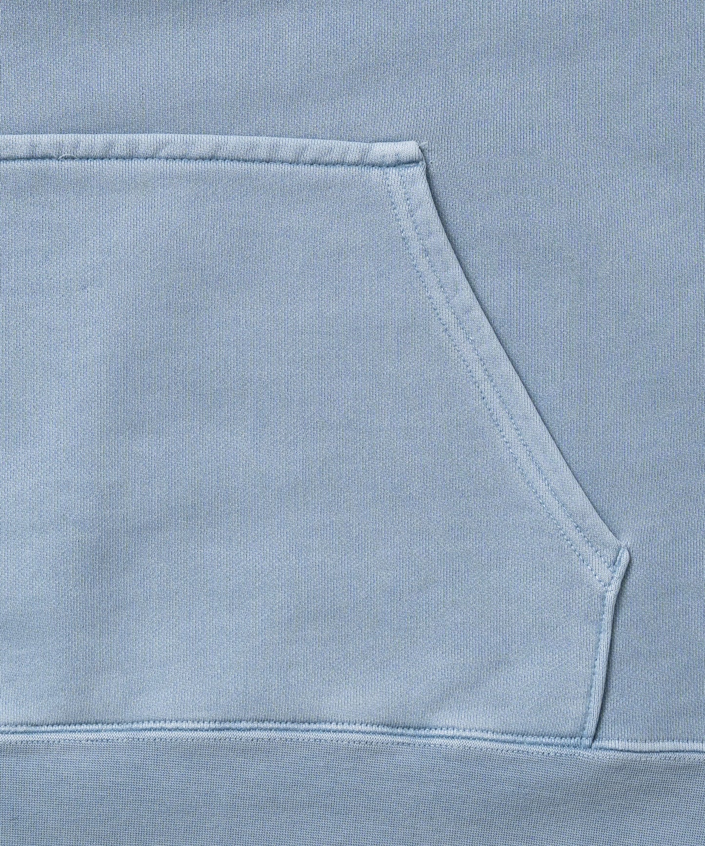 Heavy Hooded Pigment Dye Sweatshirt / LIGHT BLUE