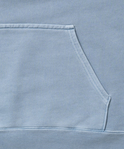 Heavy Hooded Pigment Dye Sweatshirt / LIGHT BLUE