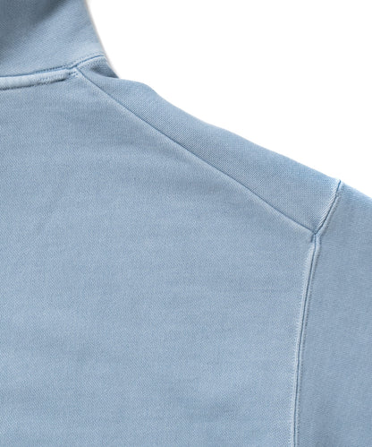 Heavy Hooded Pigment Dye Sweatshirt / LIGHT BLUE
