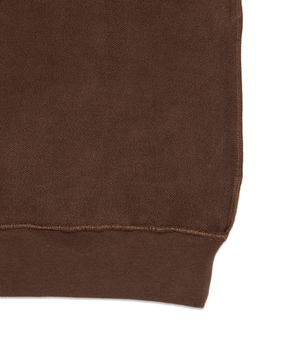 Heavy Hooded Sweatshirt - Seam Pocket / BROWN