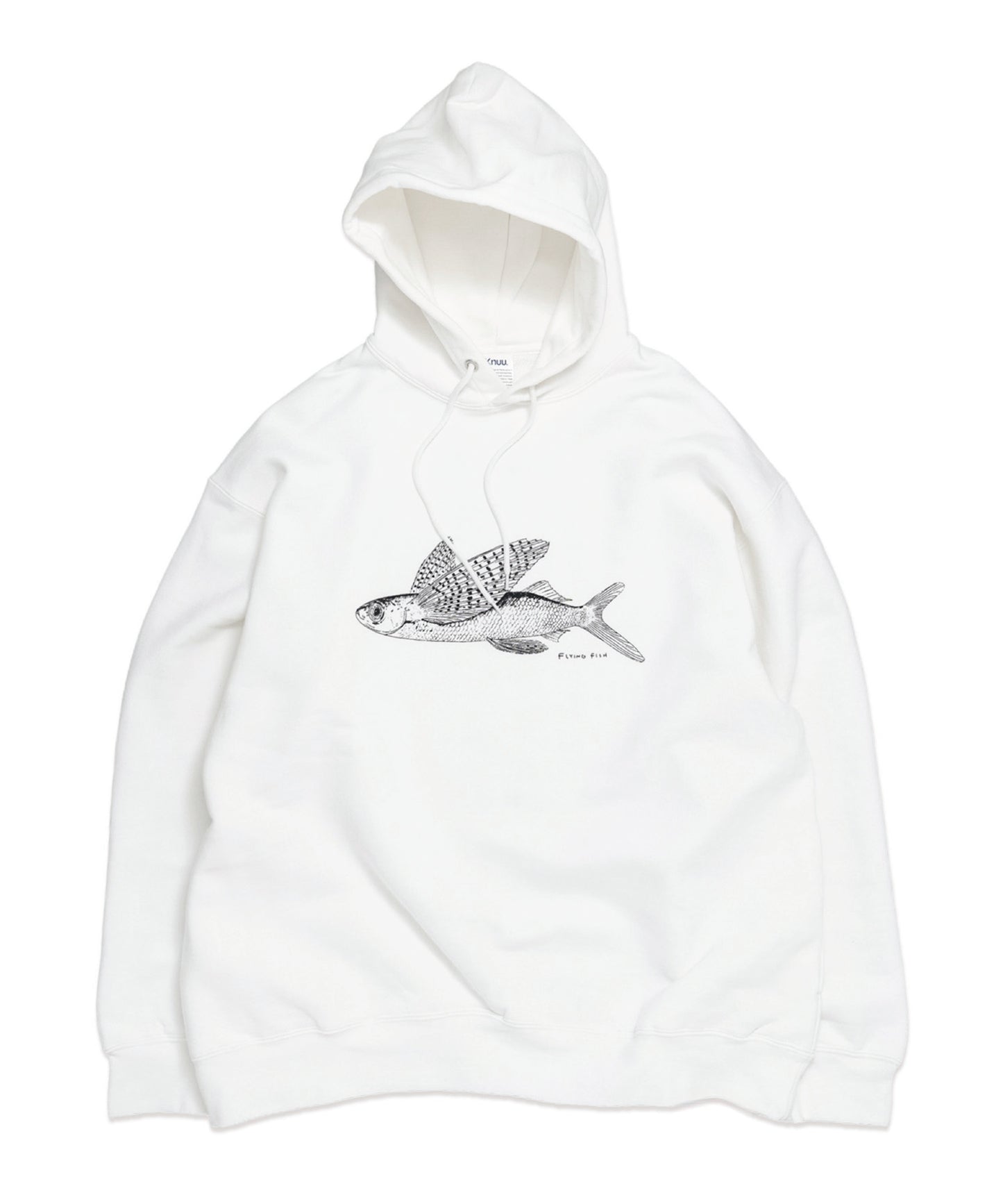Flying Fish Hooded Sweatshirt / WHITE
