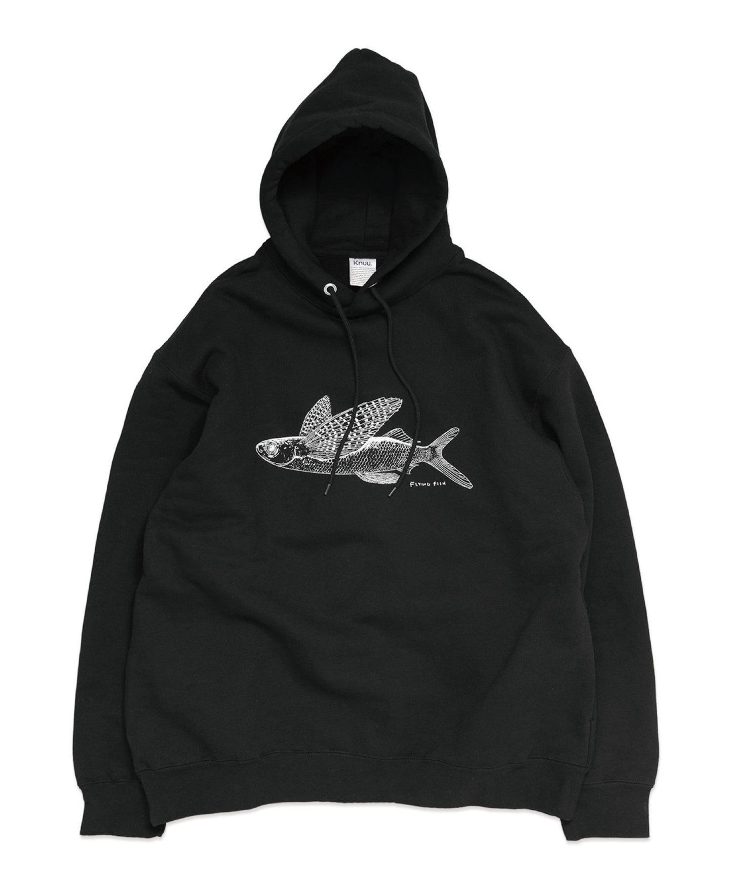 Flying Fish Hooded Sweatshirt / BLACK