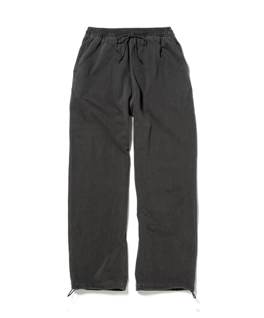 Pigment Dye Jersey Pants / BLACK