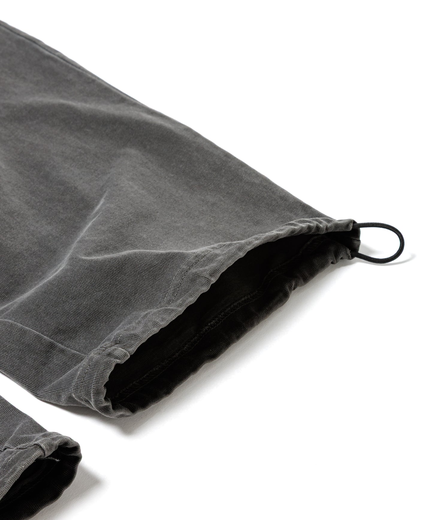 Pigment Dye Jersey Pants / BLACK