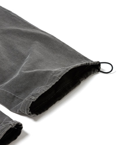 Pigment Dye Jersey Pants / BLACK