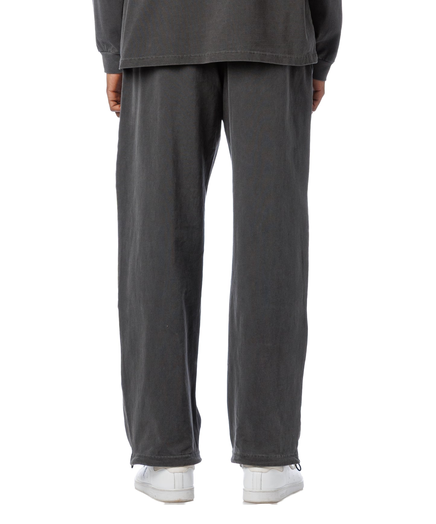 Pigment Dye Jersey Pants / BLACK