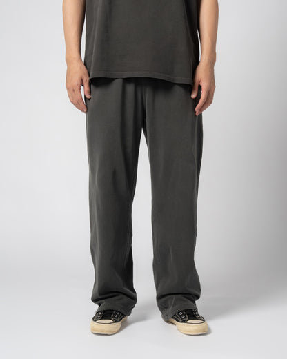 Pigment Dye Jersey Pants / BLACK