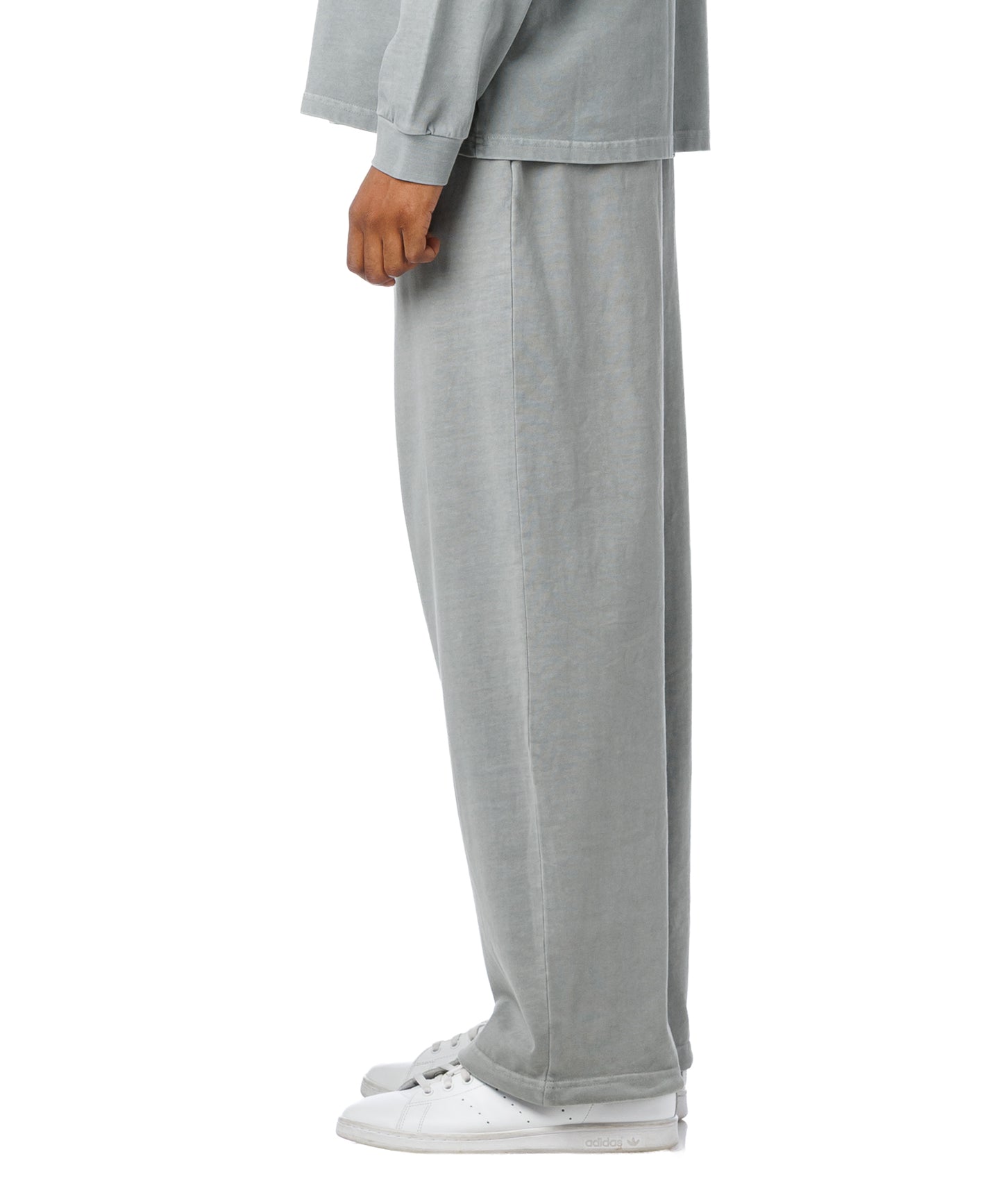 Pigment Dye Jersey Pants / GRAY