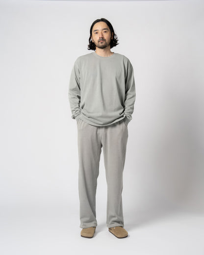 Pigment Dye Jersey Pants / GRAY