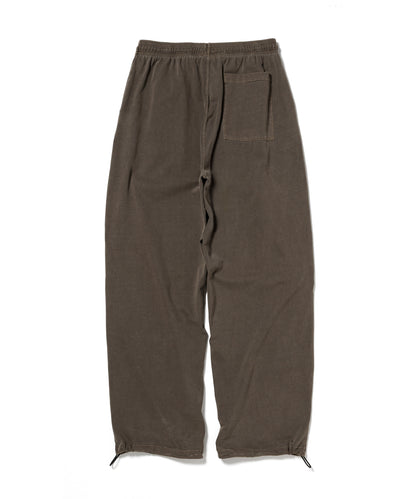 Pigment Dye Jersey Pants / BROWN