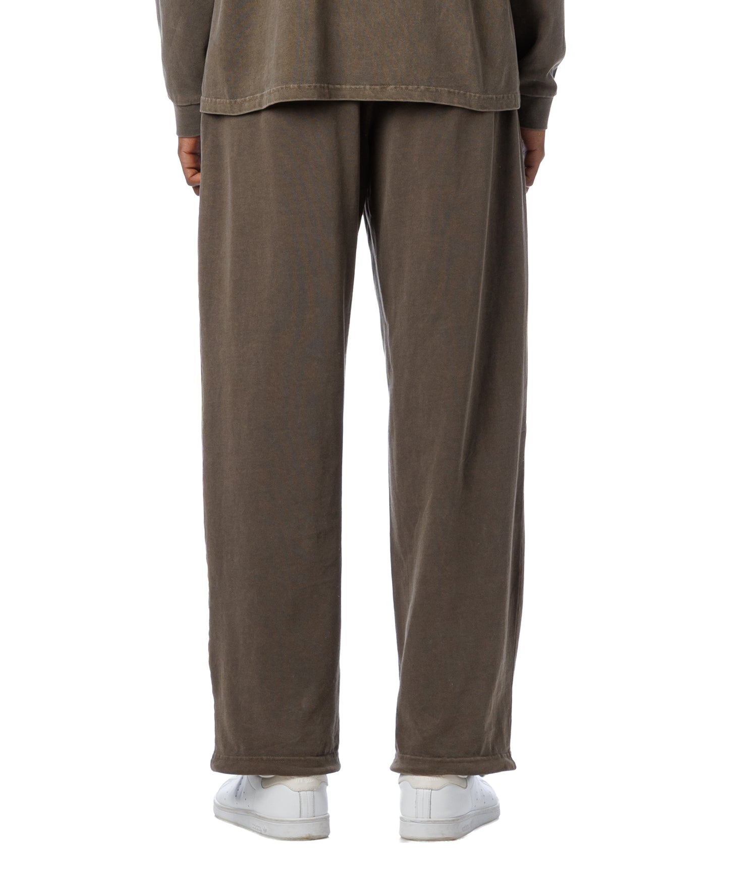 Pigment Dye Jersey Pants / BROWN