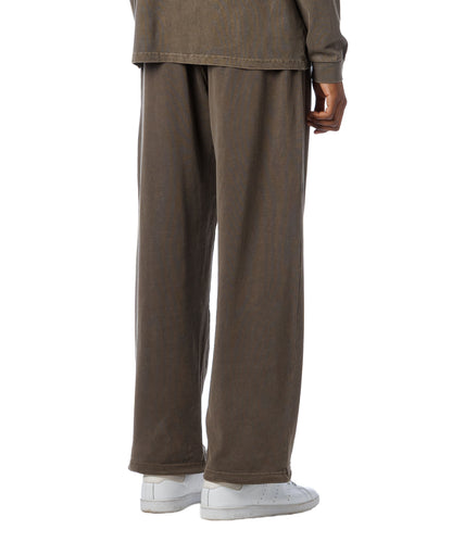 Pigment Dye Jersey Pants / BROWN