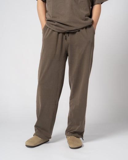 Pigment Dye Jersey Pants / BROWN
