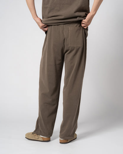 Pigment Dye Jersey Pants / BROWN