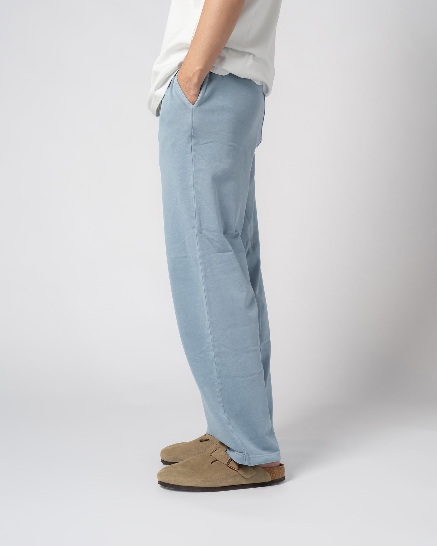 Pigment Dye Jersey Pants / LIGHT BLUE