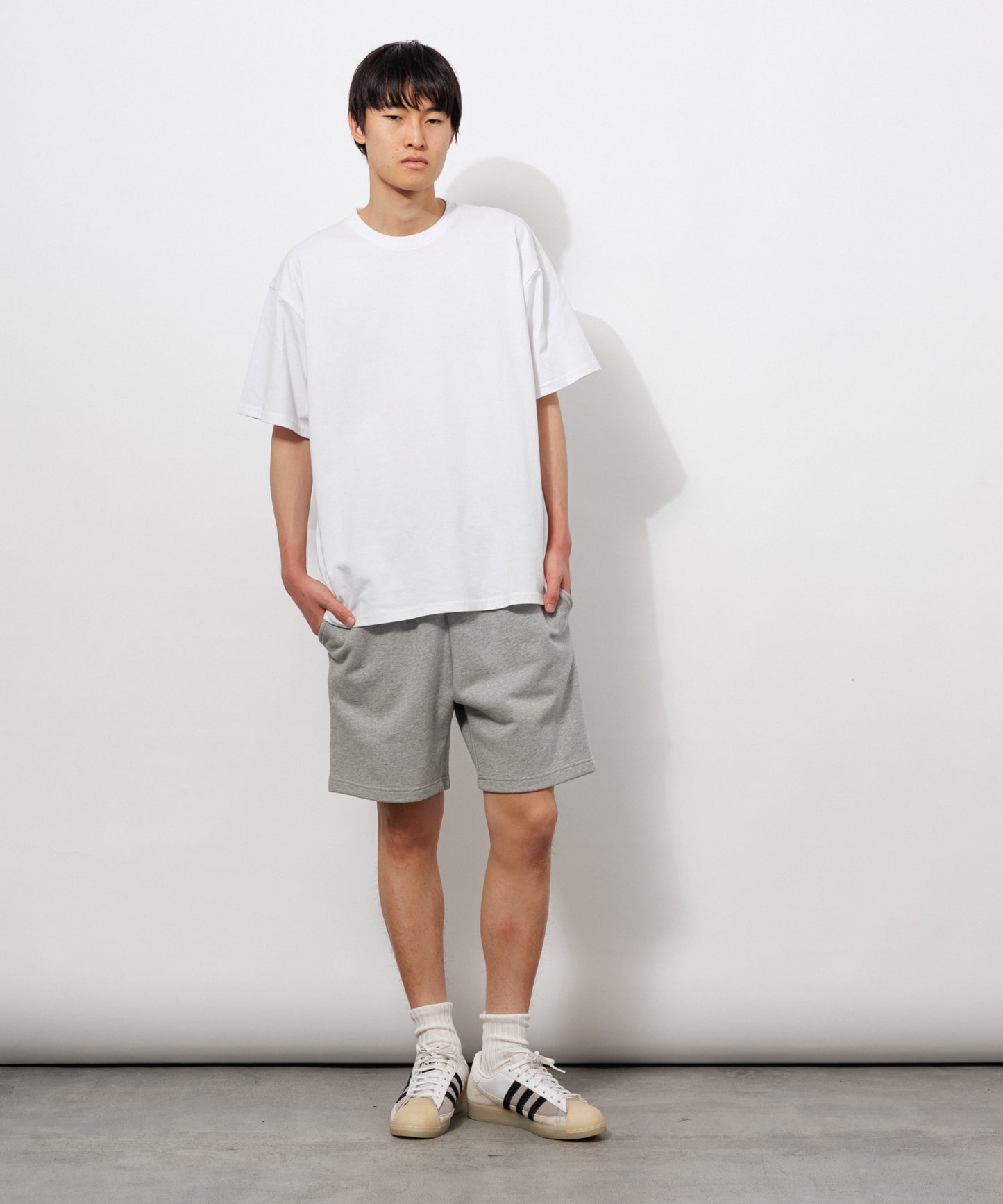 Heavy Sweat Shorts / HEATHER GRAY