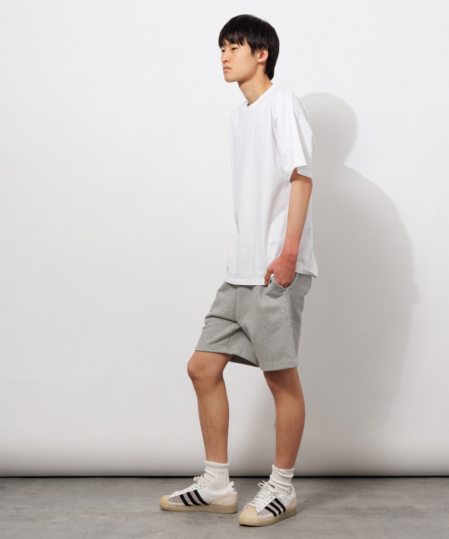 Heavy Sweat Shorts / HEATHER GRAY