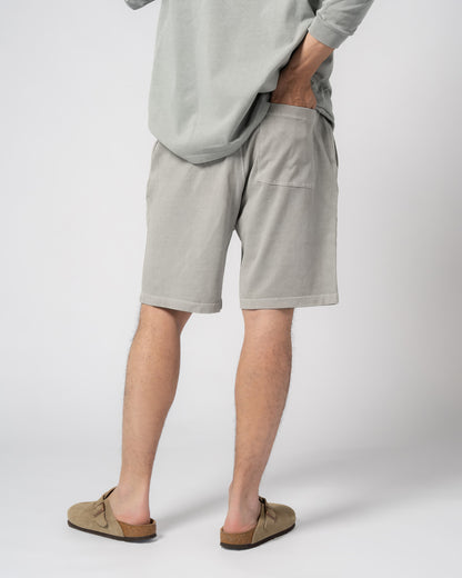 Pigment Dye Jersey Shorts / GRAY