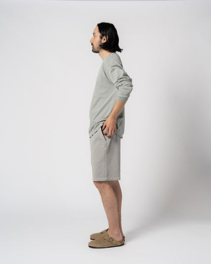 Pigment Dye Jersey Shorts / GRAY