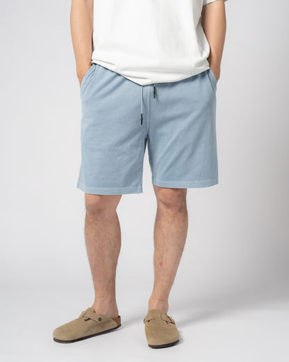 Pigment Dye Jersey Shorts / LIGHT BLUE