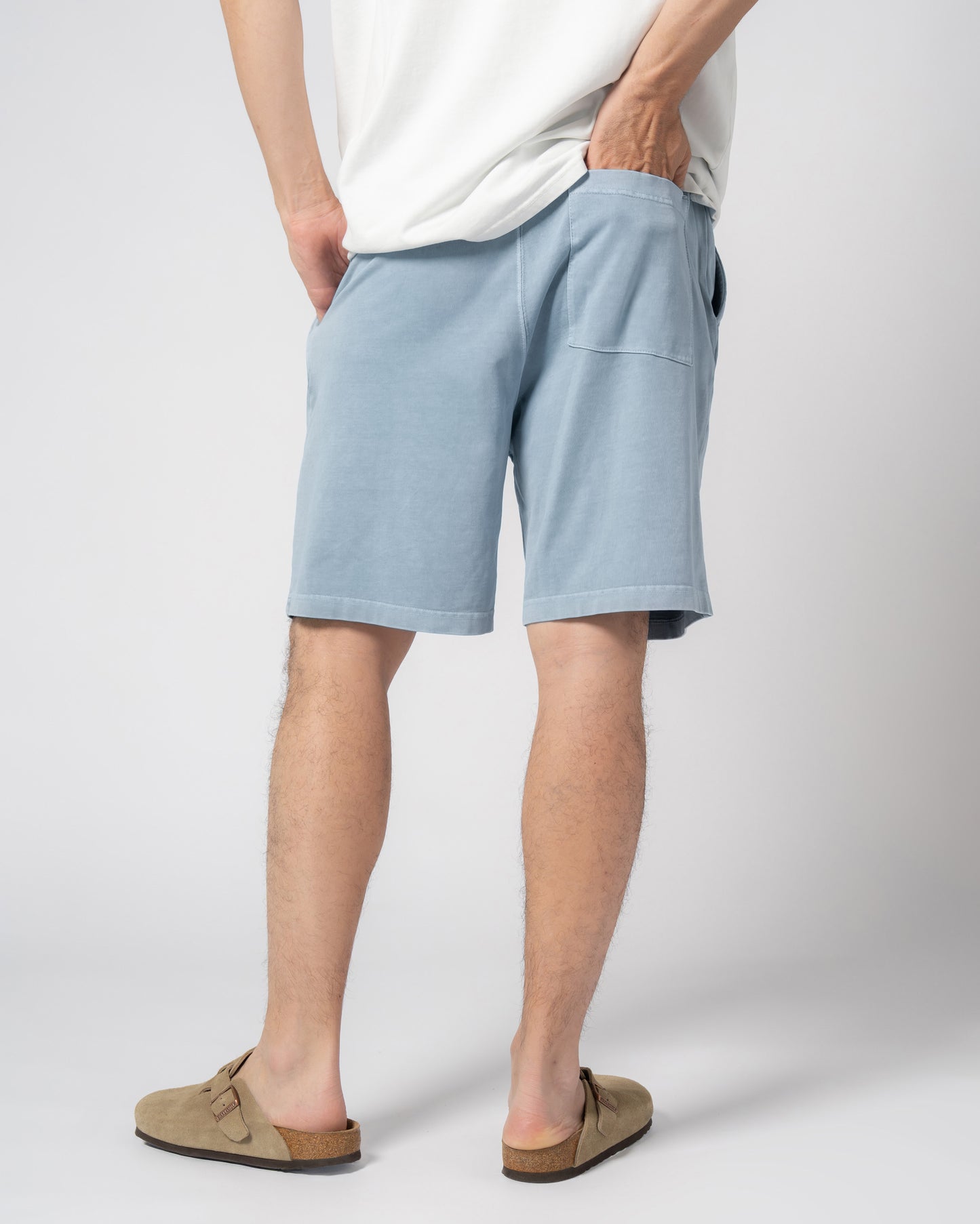 Pigment Dye Jersey Shorts / LIGHT BLUE