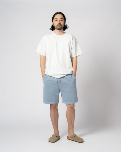 Pigment Dye Jersey Shorts / LIGHT BLUE