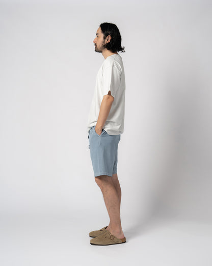 Pigment Dye Jersey Shorts / LIGHT BLUE
