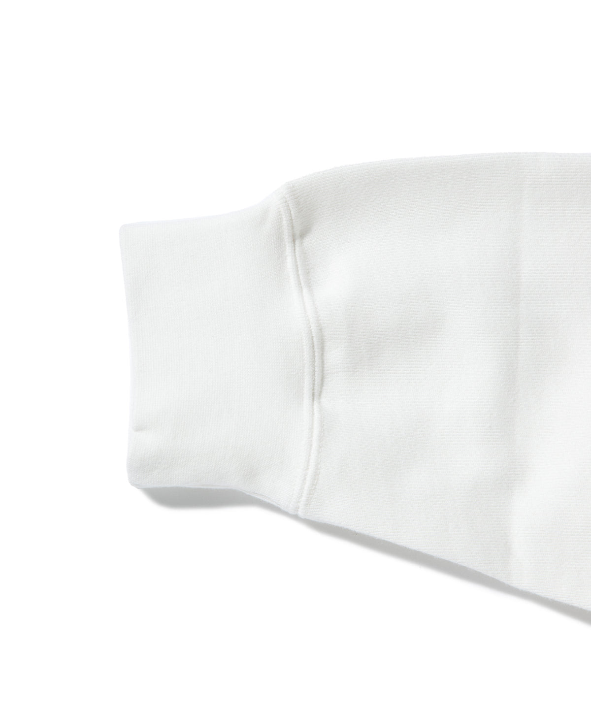 Heavy Half Zip Sweatshirt - Seam Pocket / WHITE