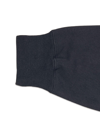 Heavy Half Zip Sweatshirt - Seam Pocket / DARK NAVY