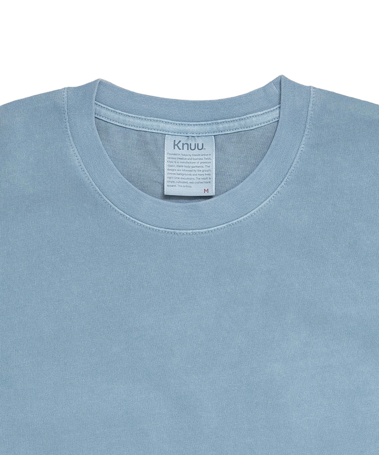 Heavy Crewneck Pigment Dye T-Shirt / LIGHT BLUE