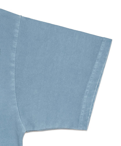 Heavy Crewneck Pigment Dye T-Shirt / LIGHT BLUE