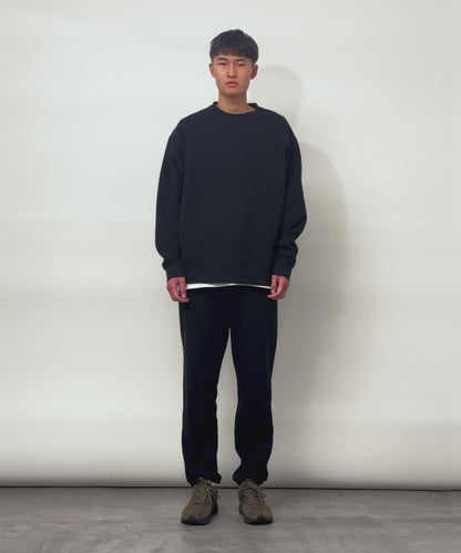 Heavy Crewneck Sweatshirt / BLACK