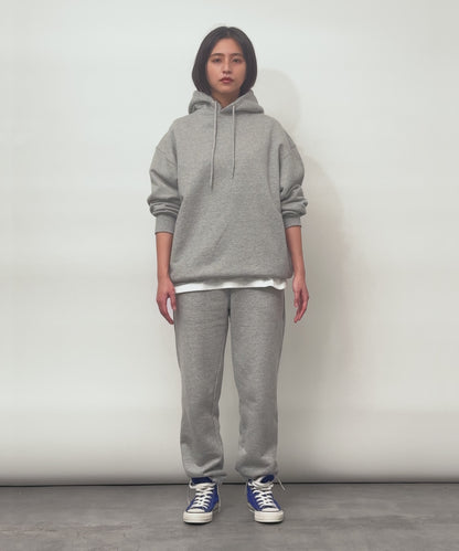 Heavy Hooded Sweatshirt - Seam Pocket / HEATHER GRAY