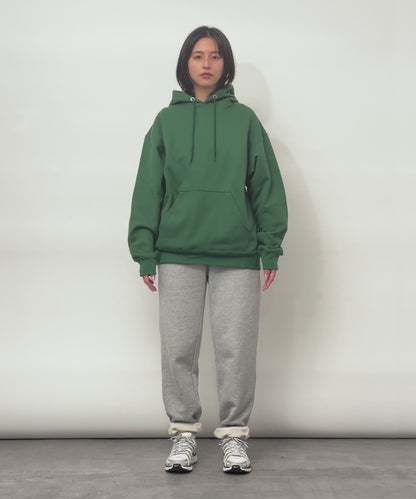 Heavy Hooded Sweatshirt / GREEN