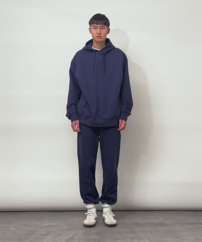 Heavy Hooded Sweatshirt - Seam Pocket / NAVY